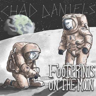 Footprints on the Moon album cover.